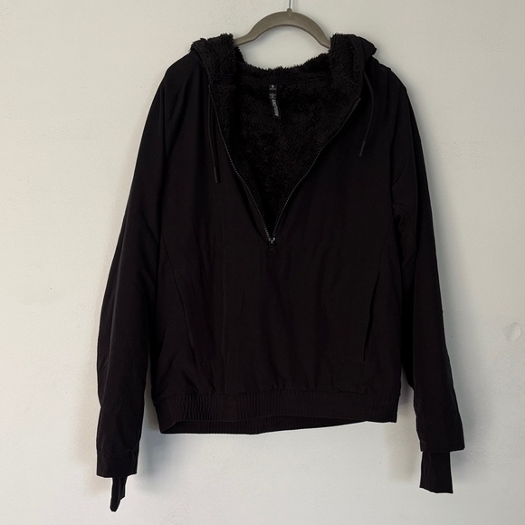 1st phorm fleece half zip Women's Black Hooded Jacket - Picture 1 of 6